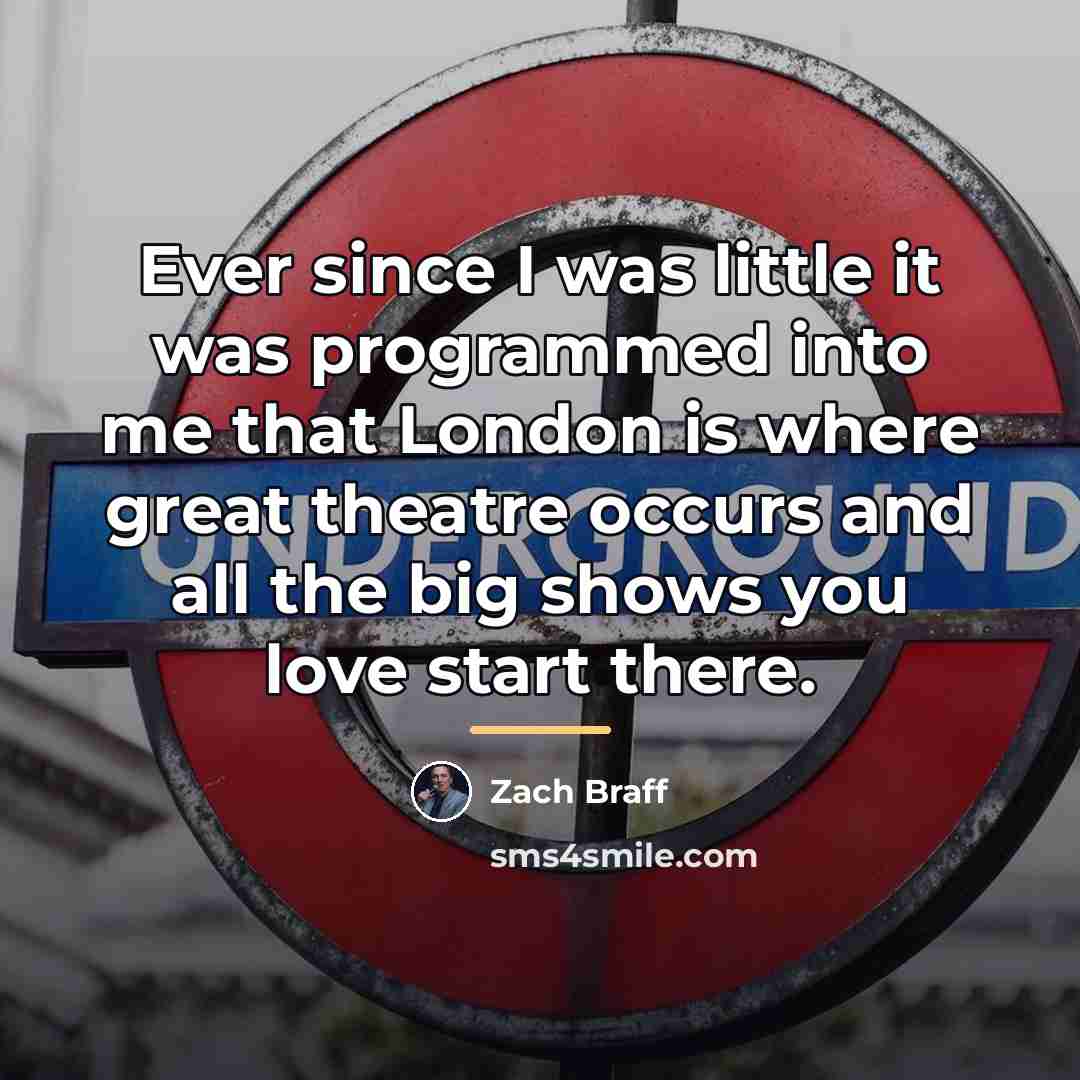 “Ever since I was little it was programmed into me…” quote by Zach Braff