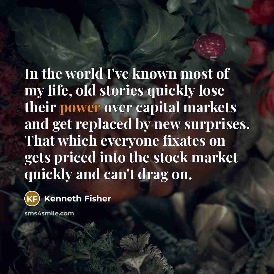 “In the world I've known most of my life, old…” quote by Kenneth Fisher
