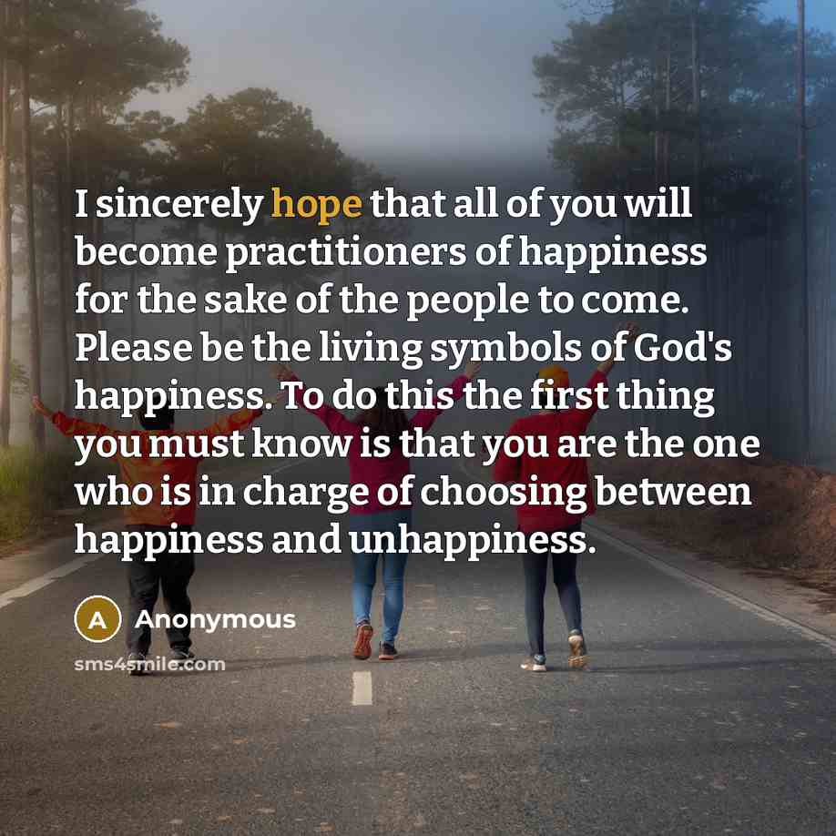 “I sincerely hope that all of you will become practitioners…” quote by Anonymous