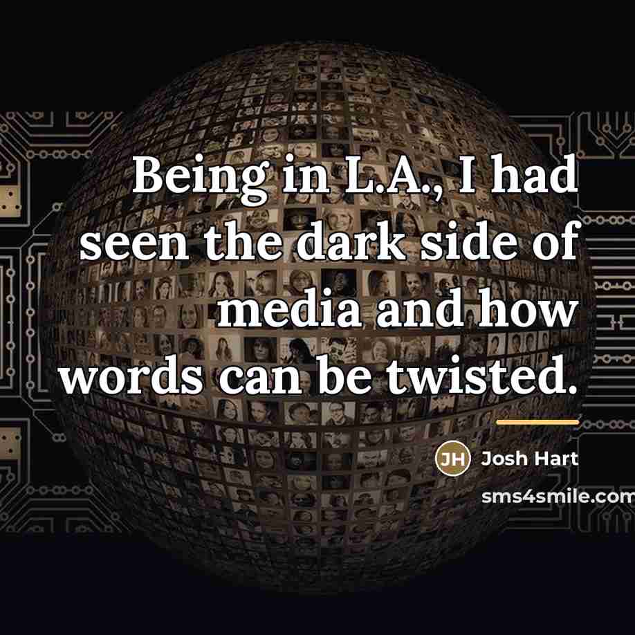“Being in L.A., I had seen the dark side of…” quote by Josh Hart