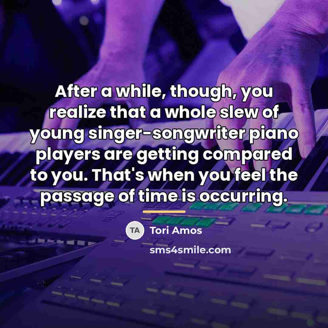 “After a while, though, you realize that a whole slew…” quote by Tori Amos