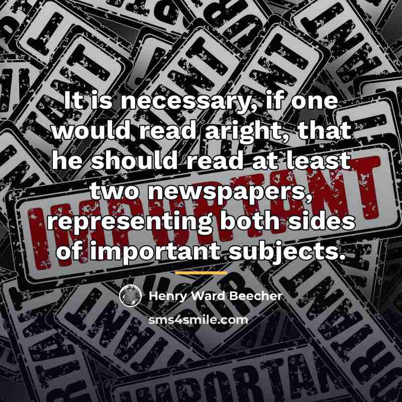 “It is necessary, if one would read aright, that he…” quote by Henry Ward Beecher