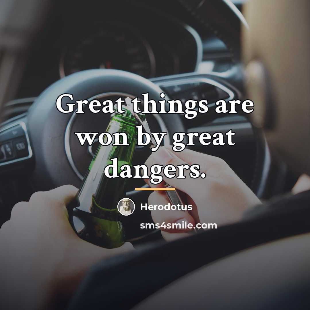 “Great things are won by great dangers.…” quote by Herodotus