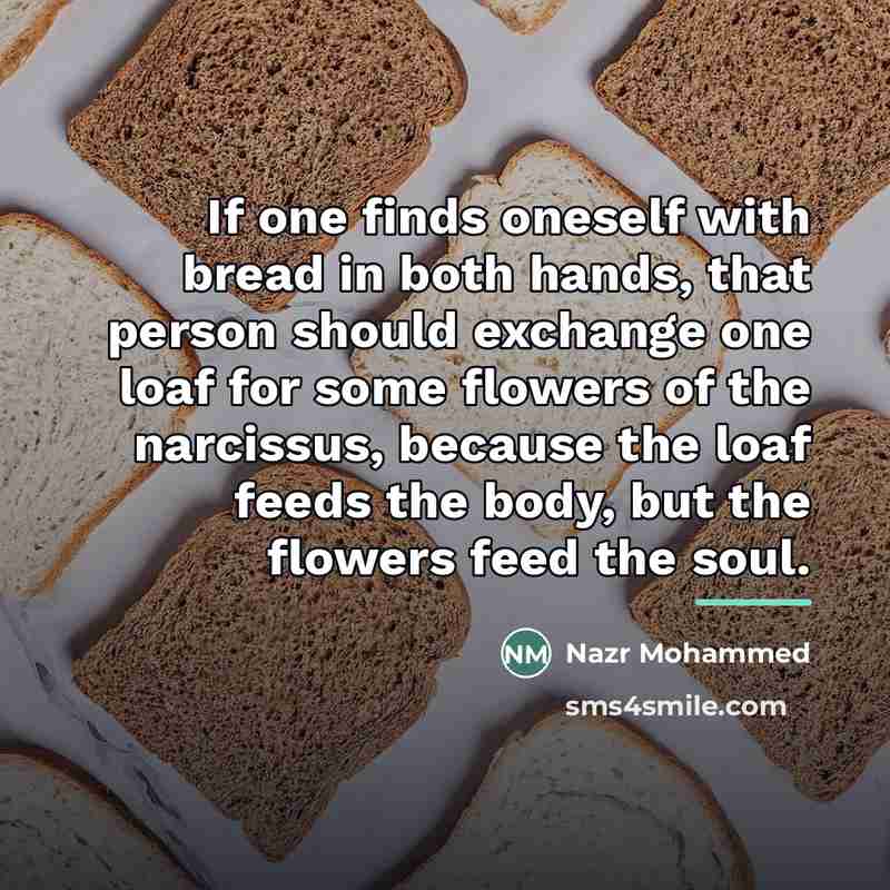 “If one finds oneself with bread in both hands, that…” quote by Nazr Mohammed