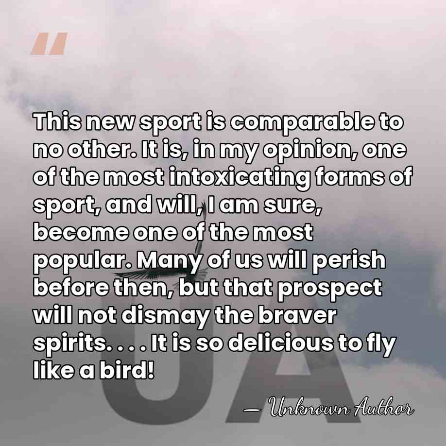 This new sport is comparable to no other. It is, in my&hellip; - Unknown Author