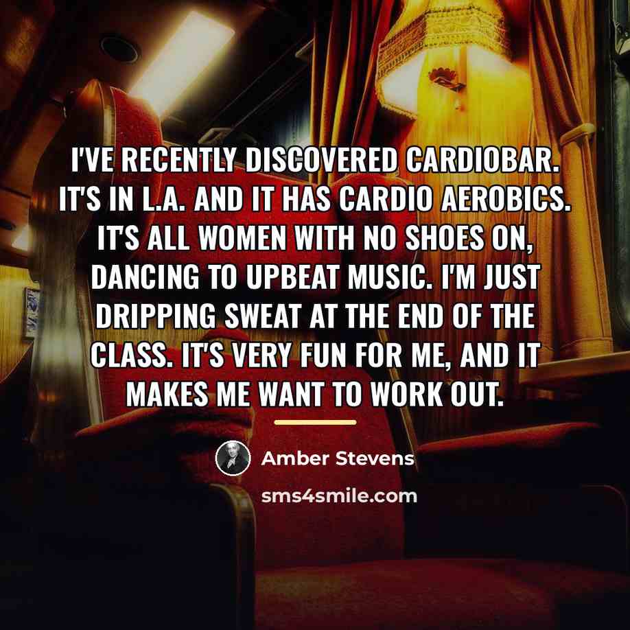 “I've recently discovered Cardiobar. It's in L.A. and it has…” quote by Amber Stevens