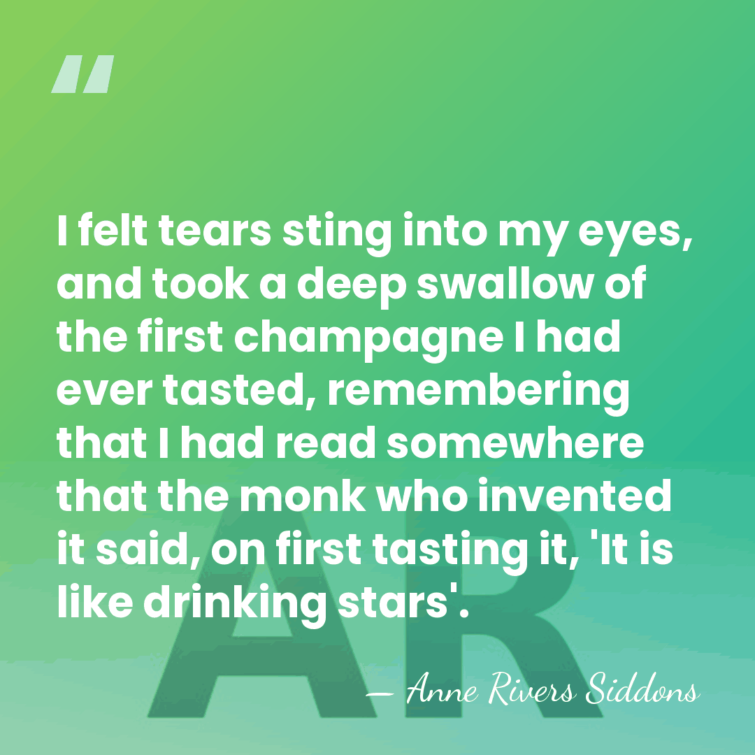 I felt tears sting into my eyes, and took a deep swallow&hellip; - Anne Rivers Siddons