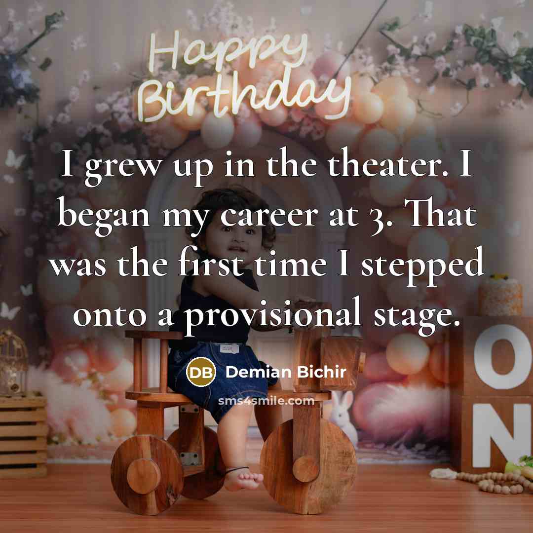 “I grew up in the theater. I began my career…” quote by Demian Bichir
