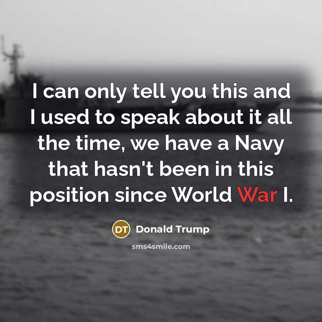 “I can only tell you this and I used to…” quote by Donald Trump