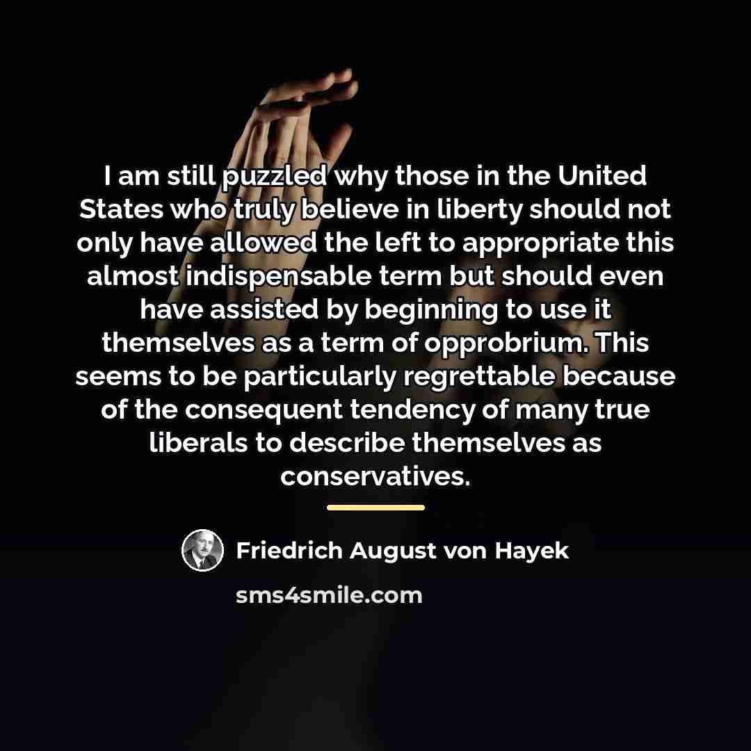 “I am still puzzled why those in the United States…” quote by Friedrich August von Hayek