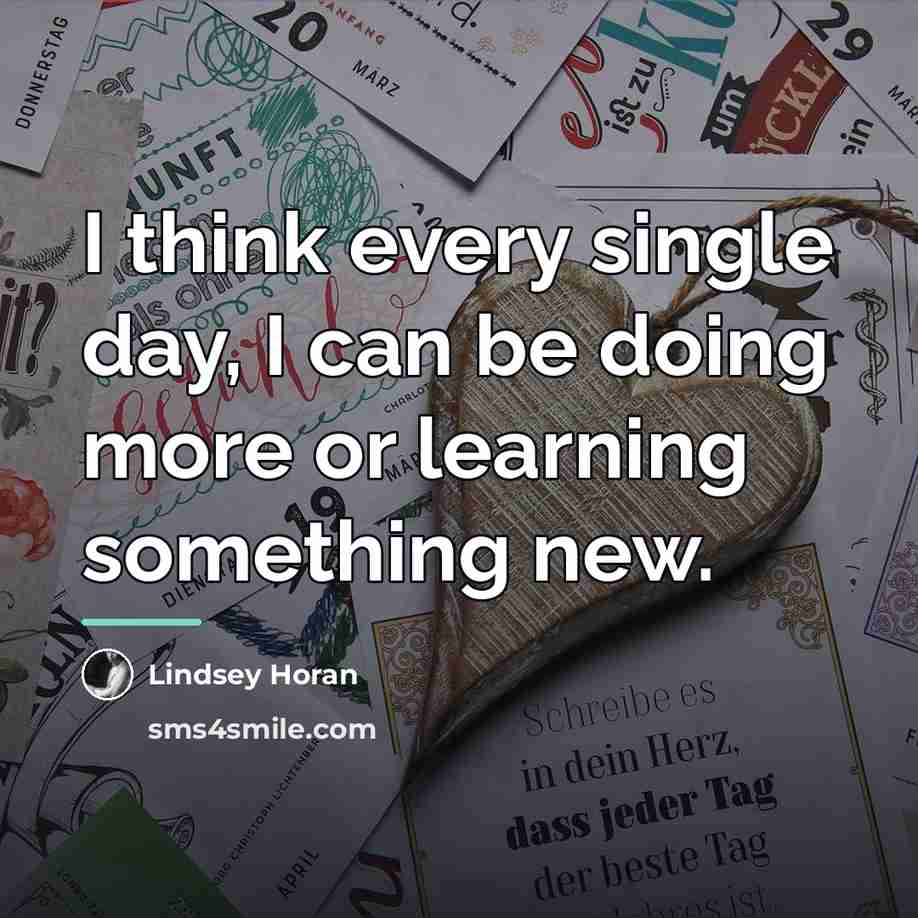 “I think every single day, I can be doing more…” quote by Lindsey Horan