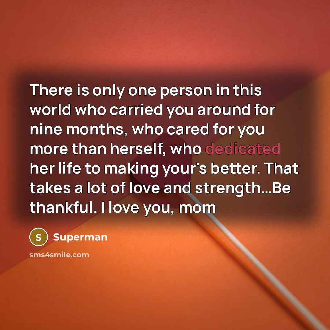“There is only one person in this world who carried…” quote by Superman