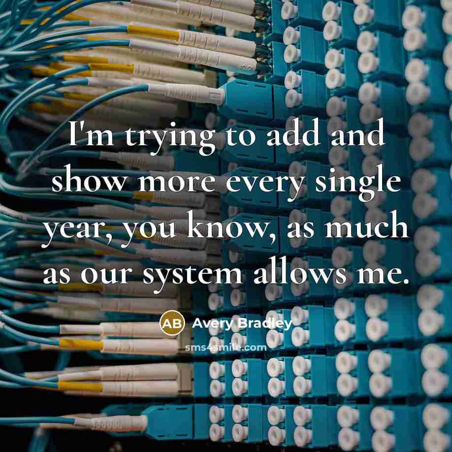 “I'm trying to add and show more every single year,…” quote by Avery Bradley