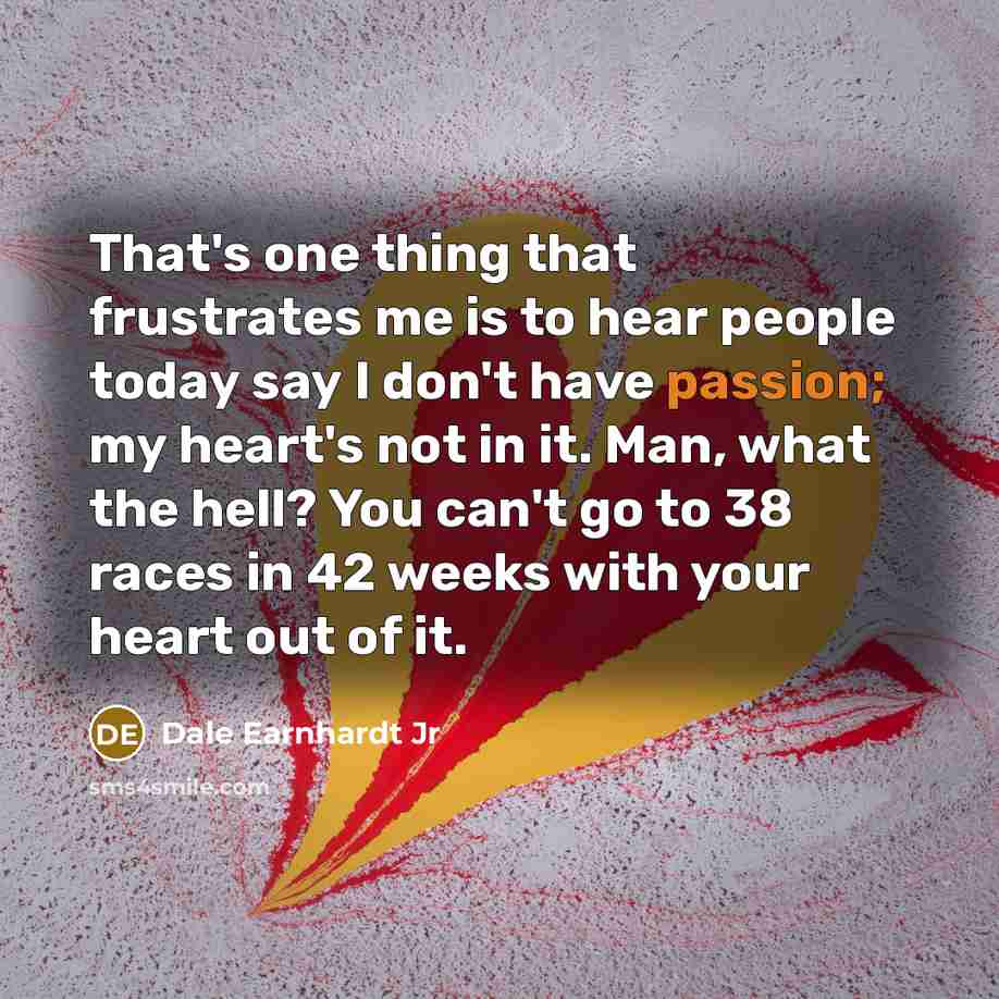 “That's one thing that frustrates me is to hear people…” quote by Dale Earnhardt Jr