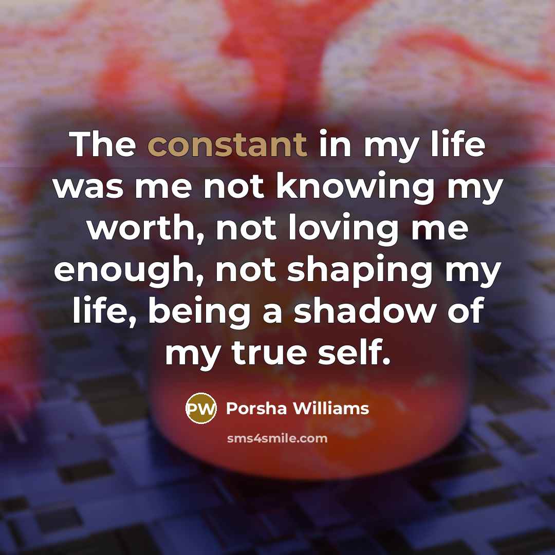 “The constant in my life was me not knowing my…” quote by Porsha Williams