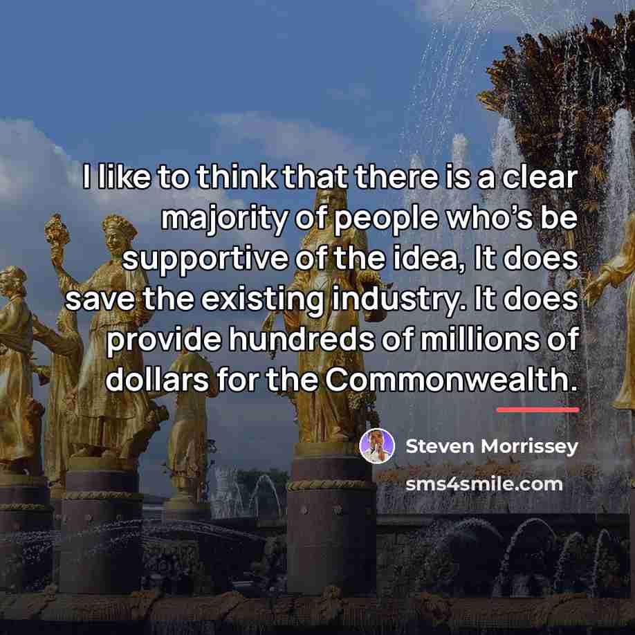“I like to think that there is a clear majority…” quote by Steven Morrissey