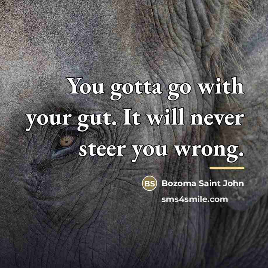 “You gotta go with your gut. It will never steer…” quote by Bozoma Saint John