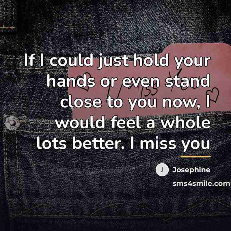 “If I could just hold your hands or even stand…” quote by Josephine