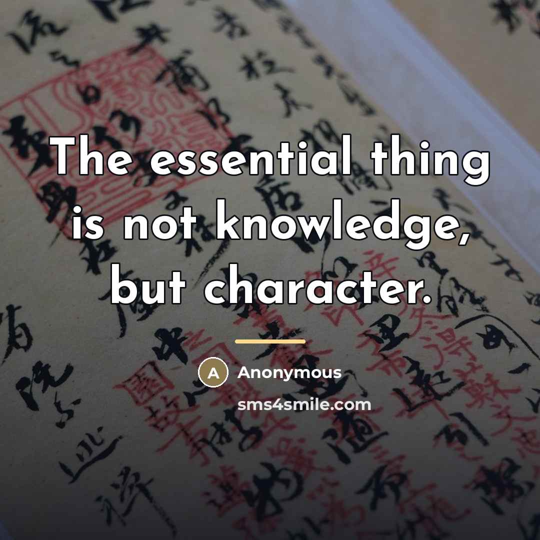 “The essential thing is not knowledge, but character.…” quote by Joseph Le Conte