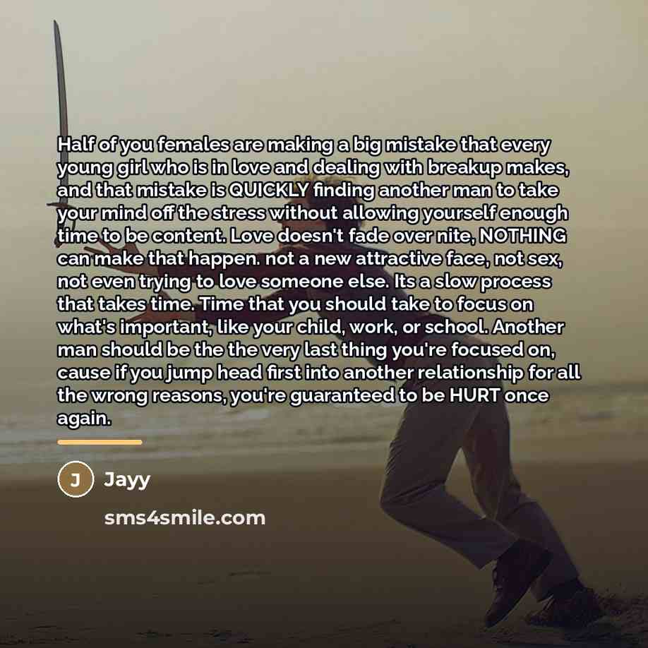 “Half of you females are making a big mistake that…” quote by Jayy