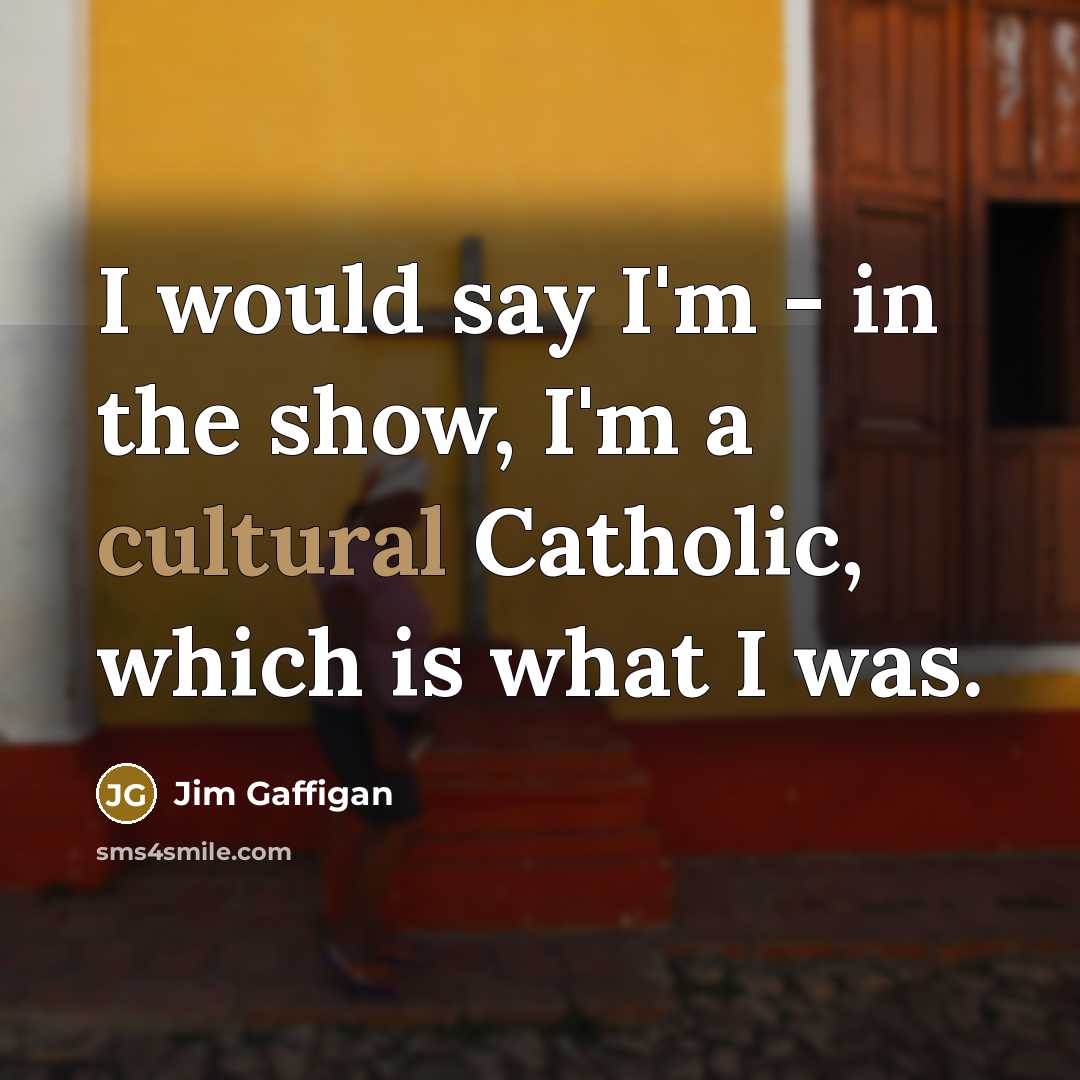 “I would say I'm - in the show, I'm a…” quote by Jim Gaffigan