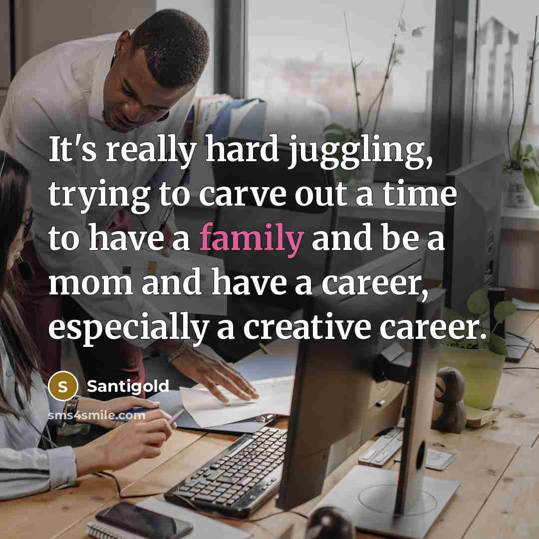 “It's really hard juggling, trying to carve out a time…” quote by Santigold