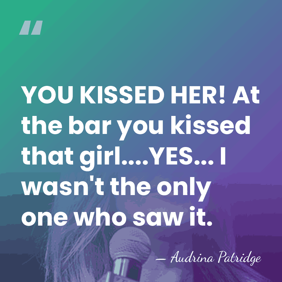 YOU KISSED HER! At the bar you kissed that girl....YES... I wasn't&hellip; - Audrina Patridge