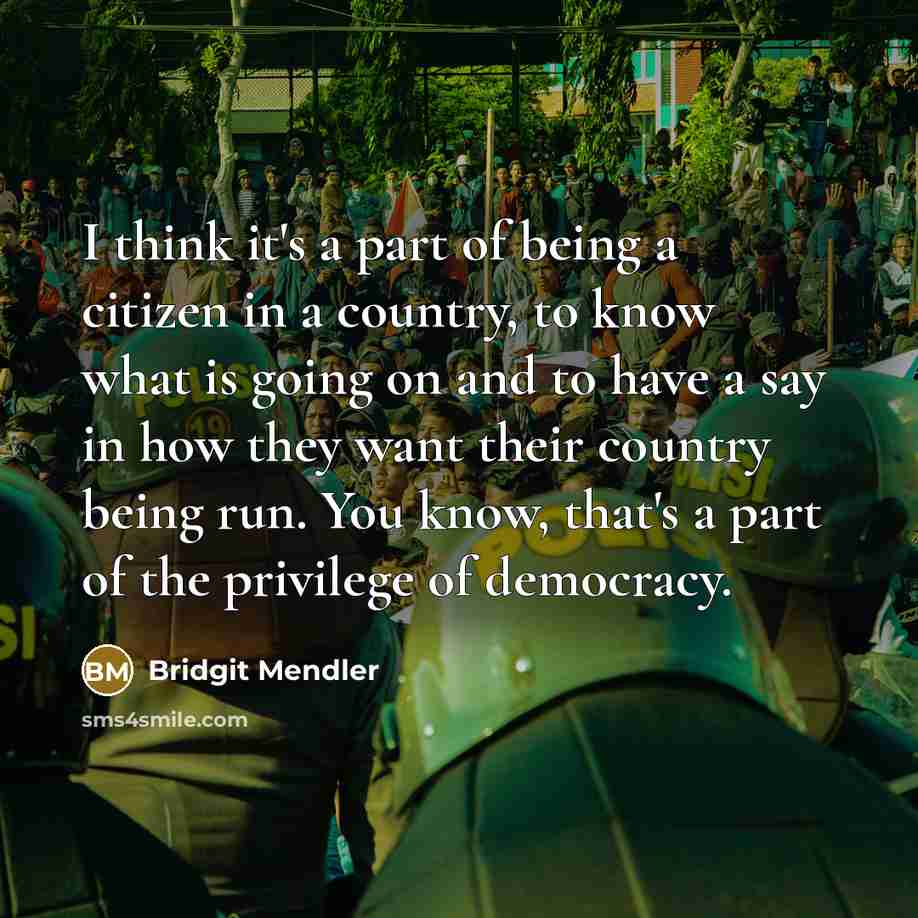 “I think it's a part of being a citizen in…” quote by Bridgit Mendler