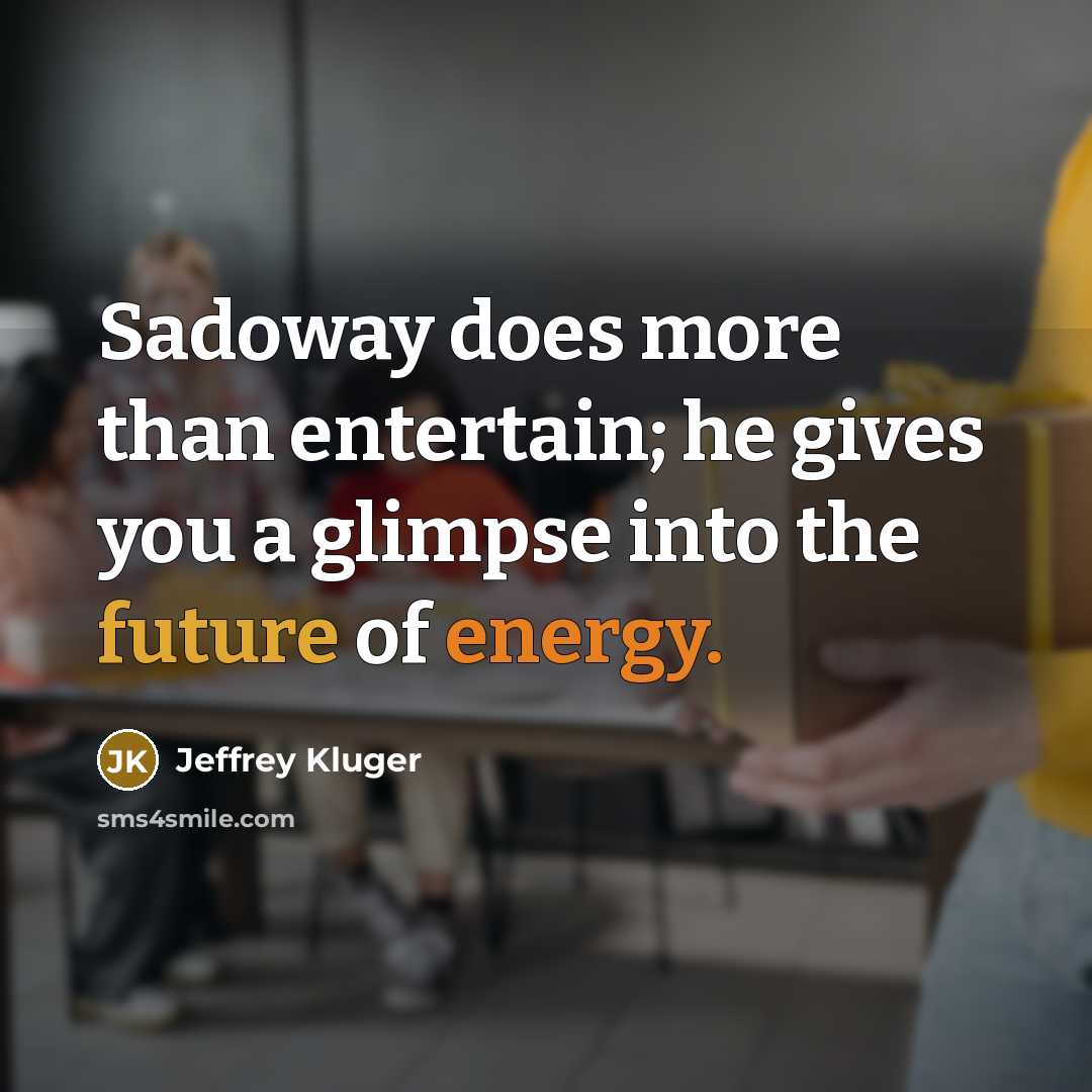“Sadoway does more than entertain; he gives you a glimpse…” quote by Jeffrey Kluger