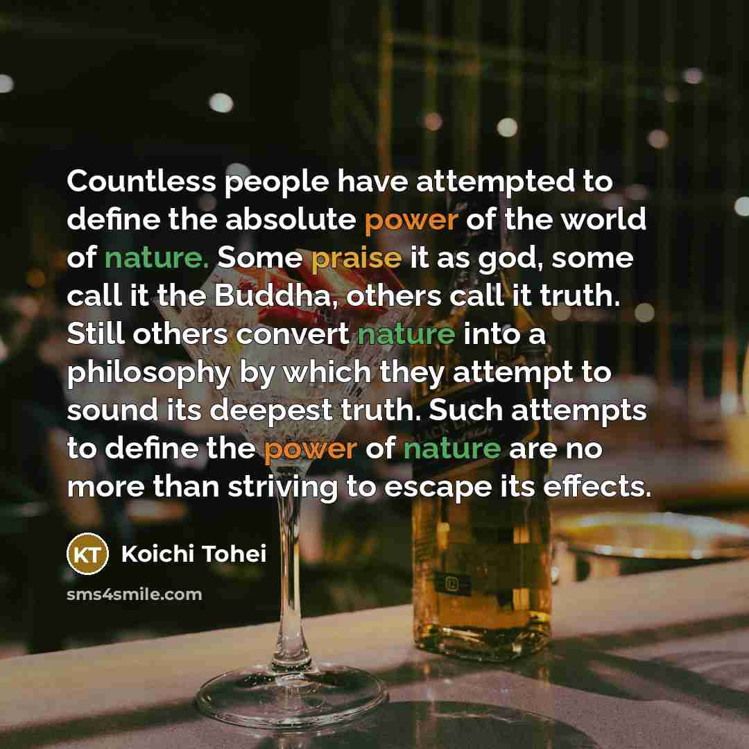 “Countless people have attempted to define the absolute power of…” quote by Koichi Tohei