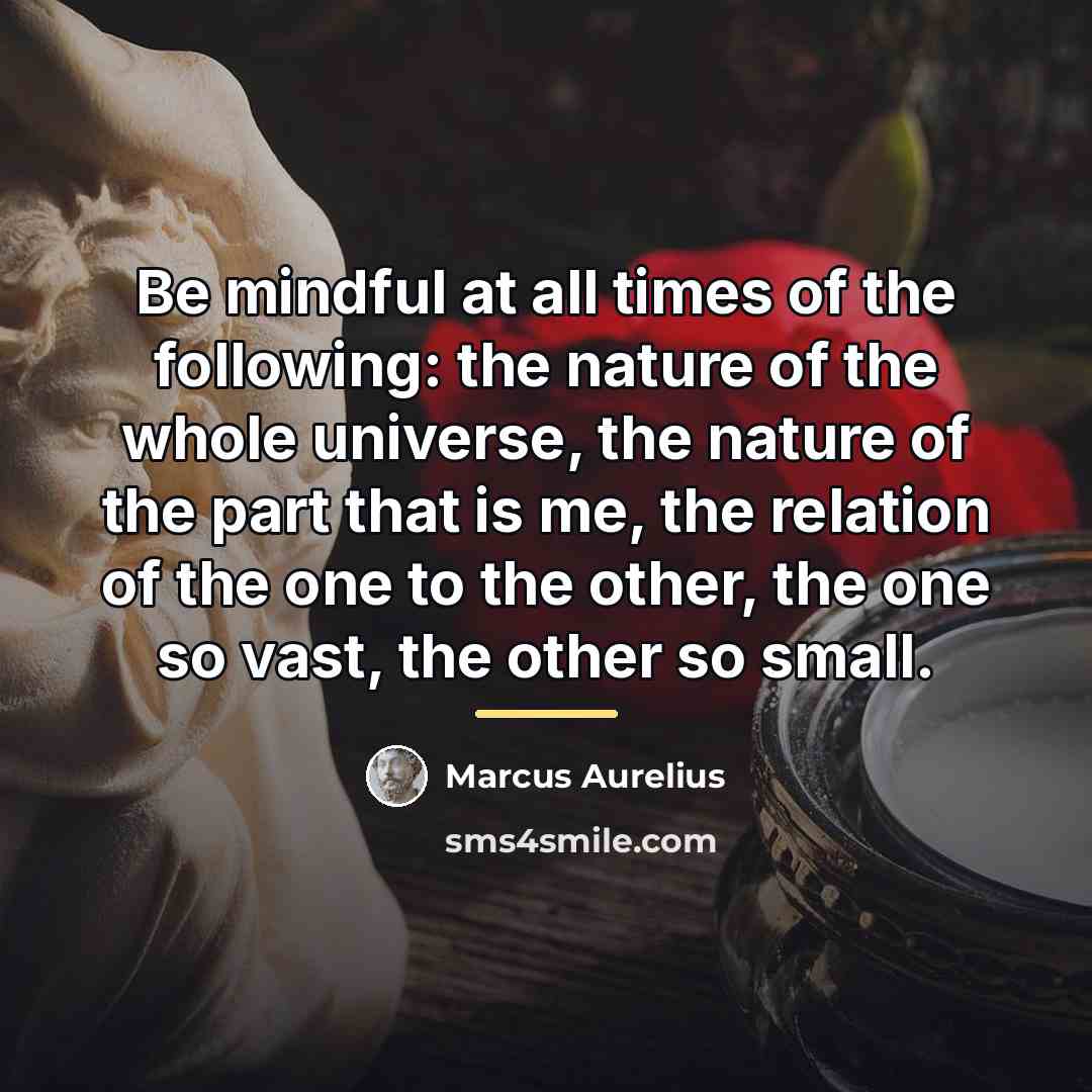 “Be mindful at all times of the following: the nature…” quote by Marcus Aurelius