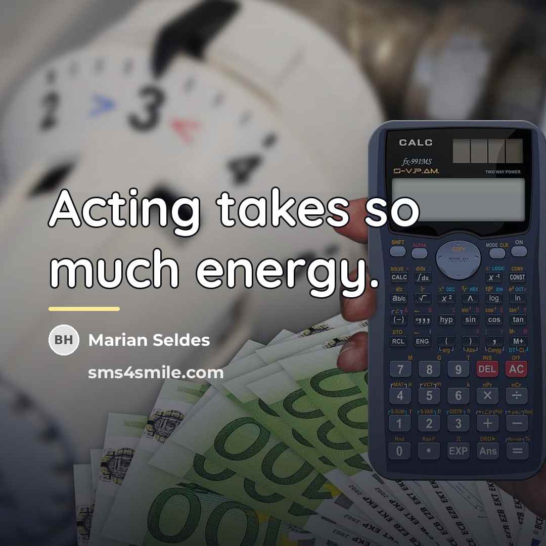 “Acting takes so much energy.…” quote by Marian Seldes