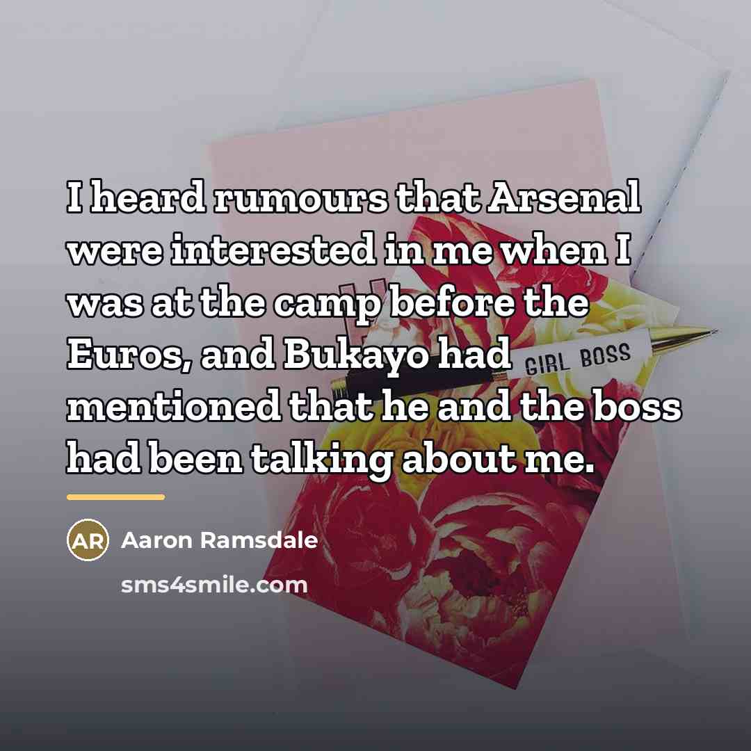 “I heard rumours that Arsenal were interested in me when…” quote by Aaron Ramsdale