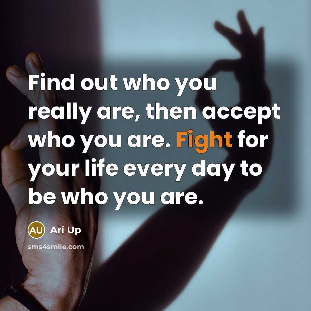 “Find out who you really are, then accept who you…” quote by Ari Up