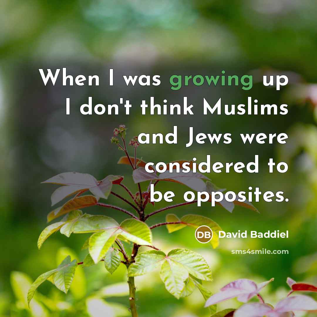 “When I was growing up I don't think Muslims and…” quote by David Baddiel