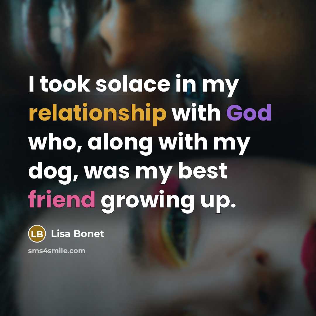 “I took solace in my relationship with God who, along…” quote by Lisa Bonet