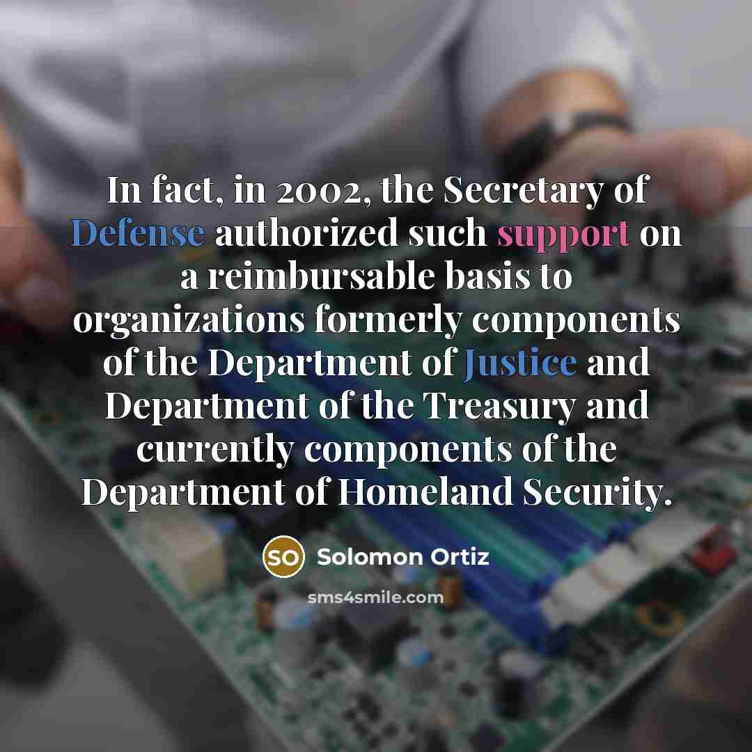 “In fact, in 2002, the Secretary of Defense authorized such…” quote by Solomon Ortiz