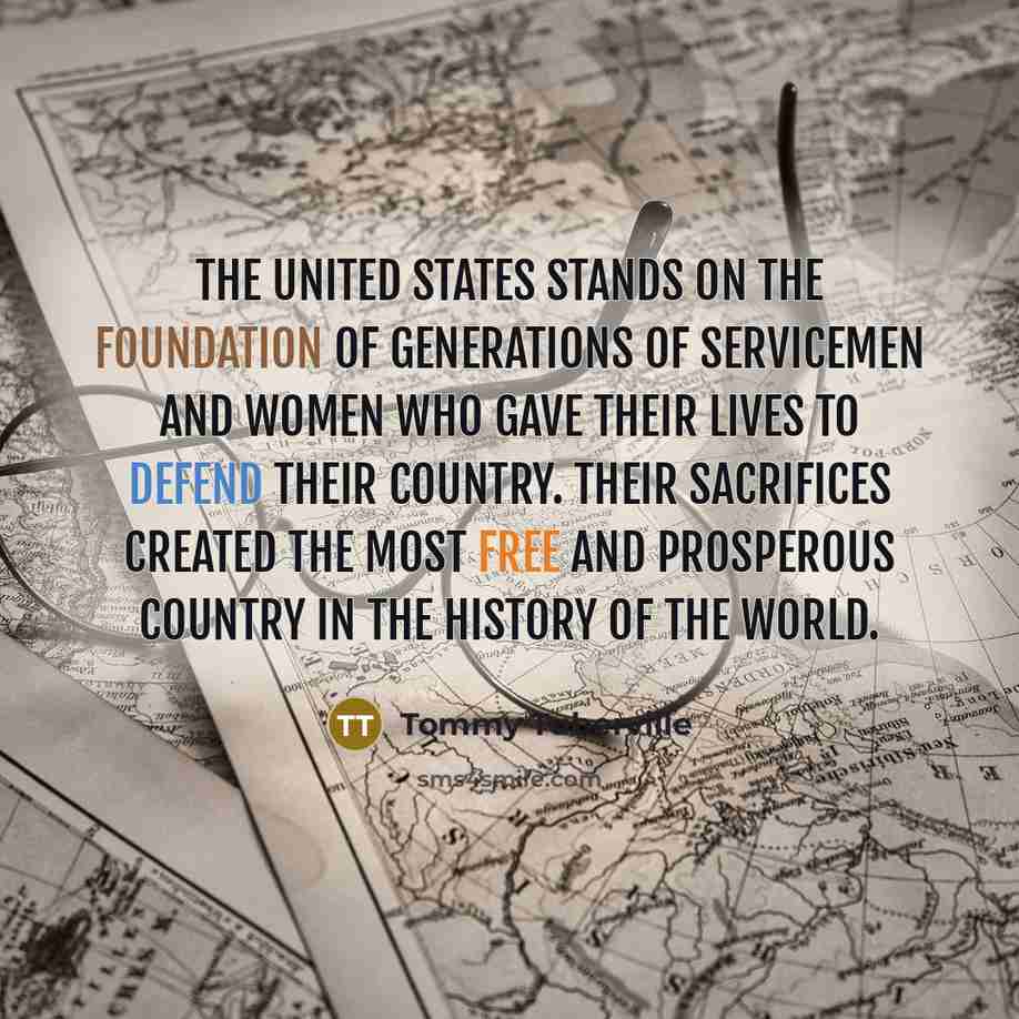 “The United States stands on the foundation of generations of…” quote by Tommy Tuberville