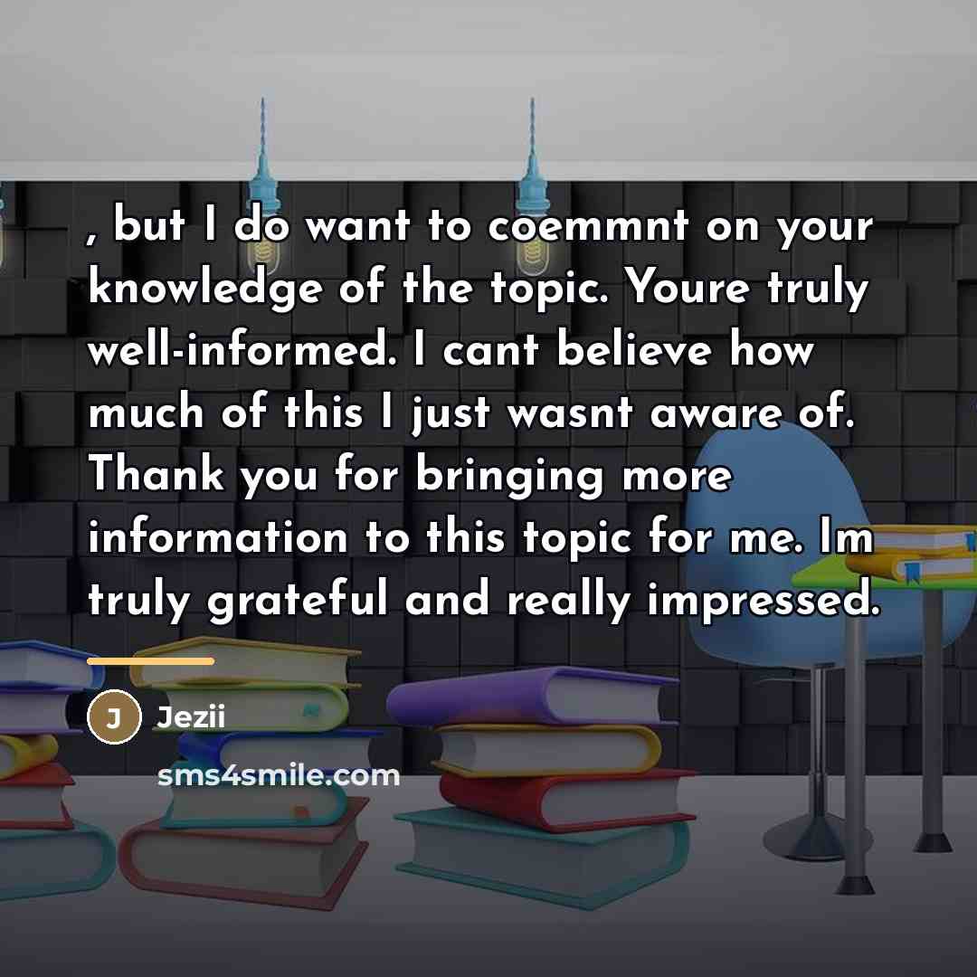 “, but I do want to coemmnt on your knowledge…” quote by Jezii