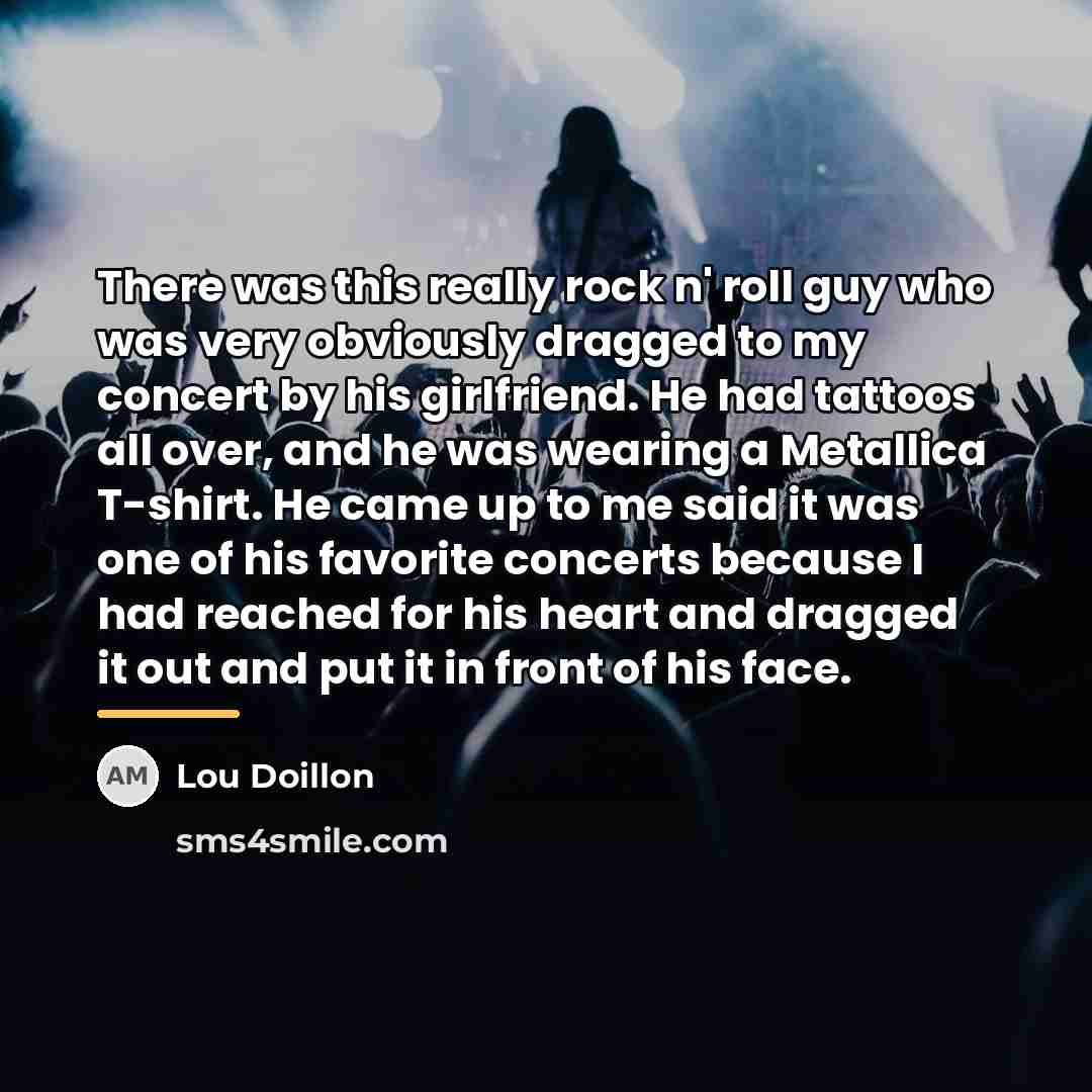 “There was this really rock n' roll guy who was…” quote by Lou Doillon