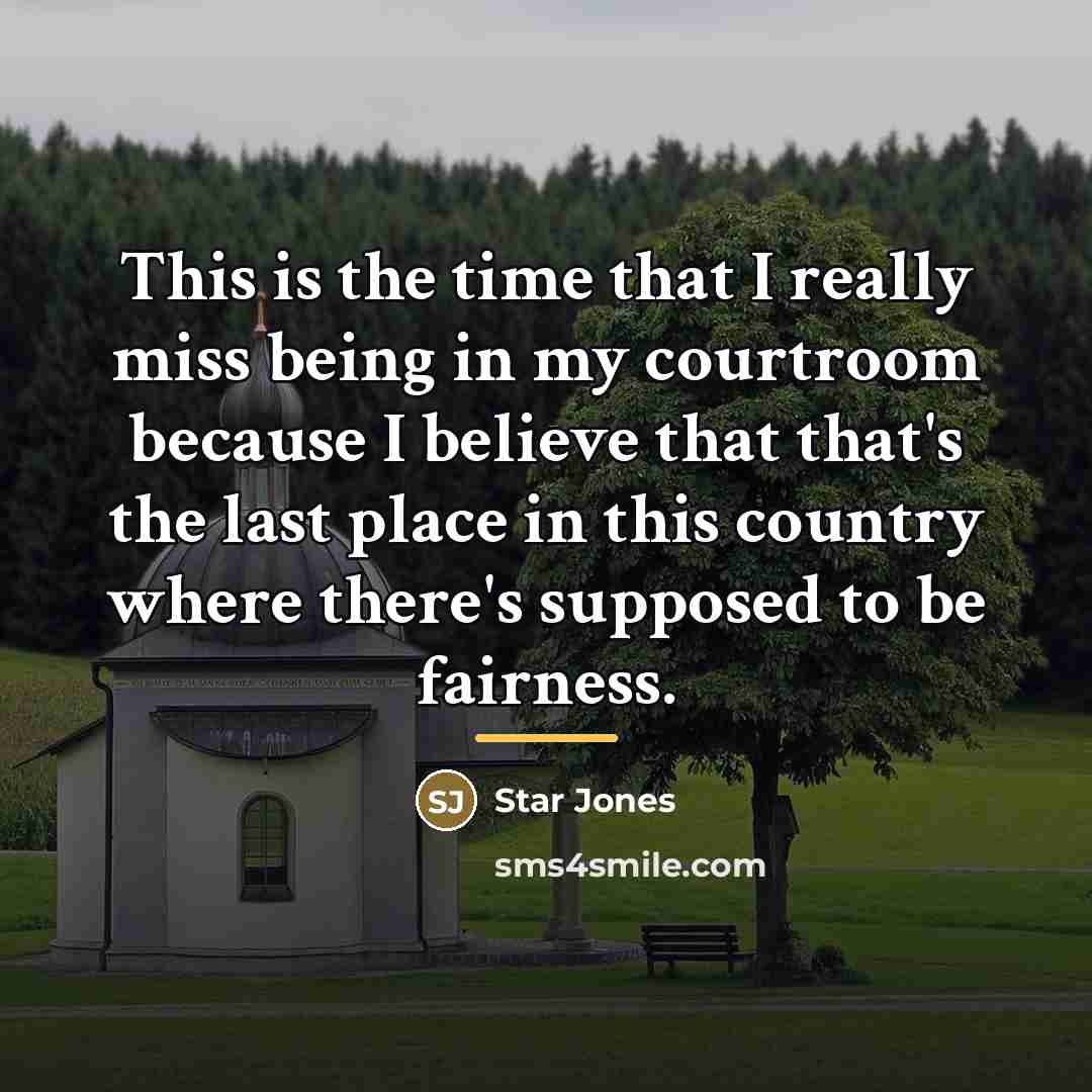 “This is the time that I really miss being in…” quote by Star Jones