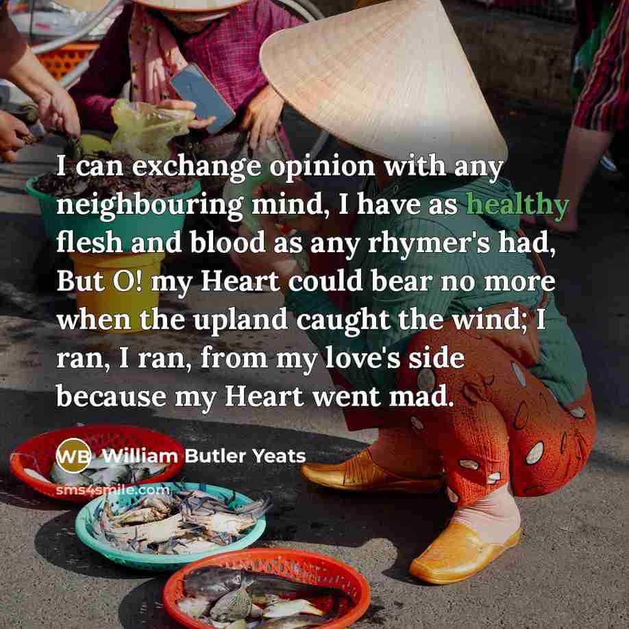 “I can exchange opinion with any neighbouring mind, I have…” quote by William Butler Yeats