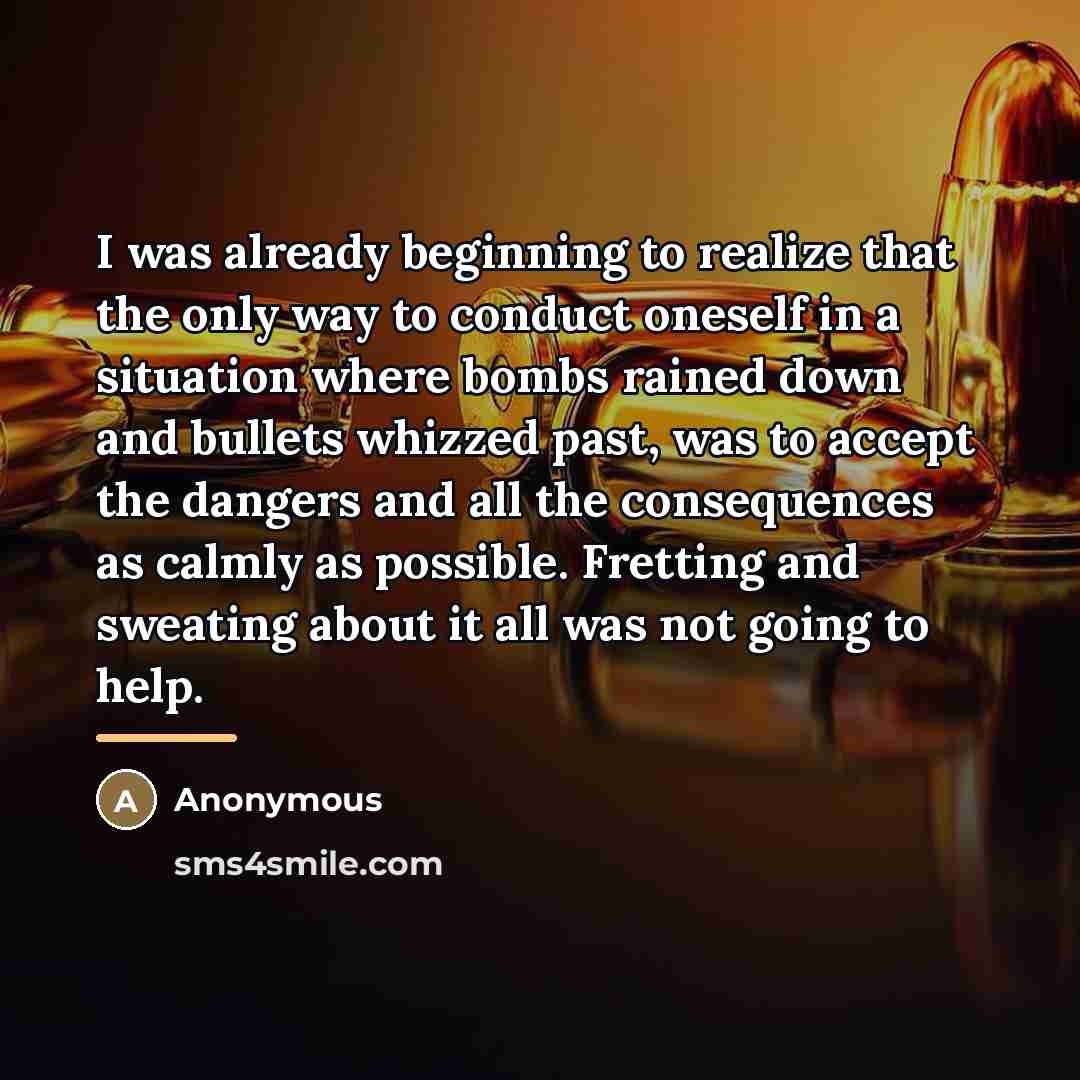 “I was already beginning to realize that the only way…” quote by Anonymous