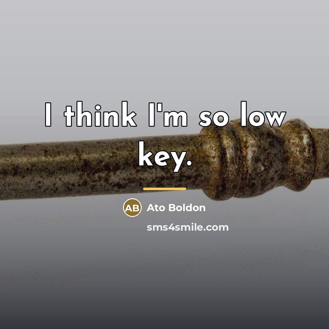 “I think I'm so low key.…” quote by Ato Boldon