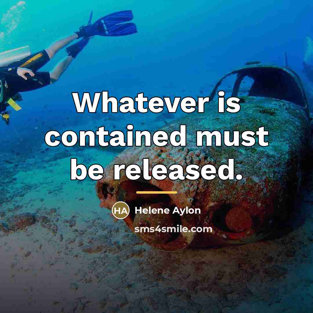 “Whatever is contained must be released.…” quote by Helene Aylon