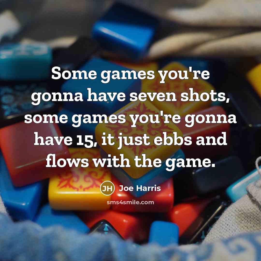 “Some games you're gonna have seven shots, some games you're…” quote by Joe Harris
