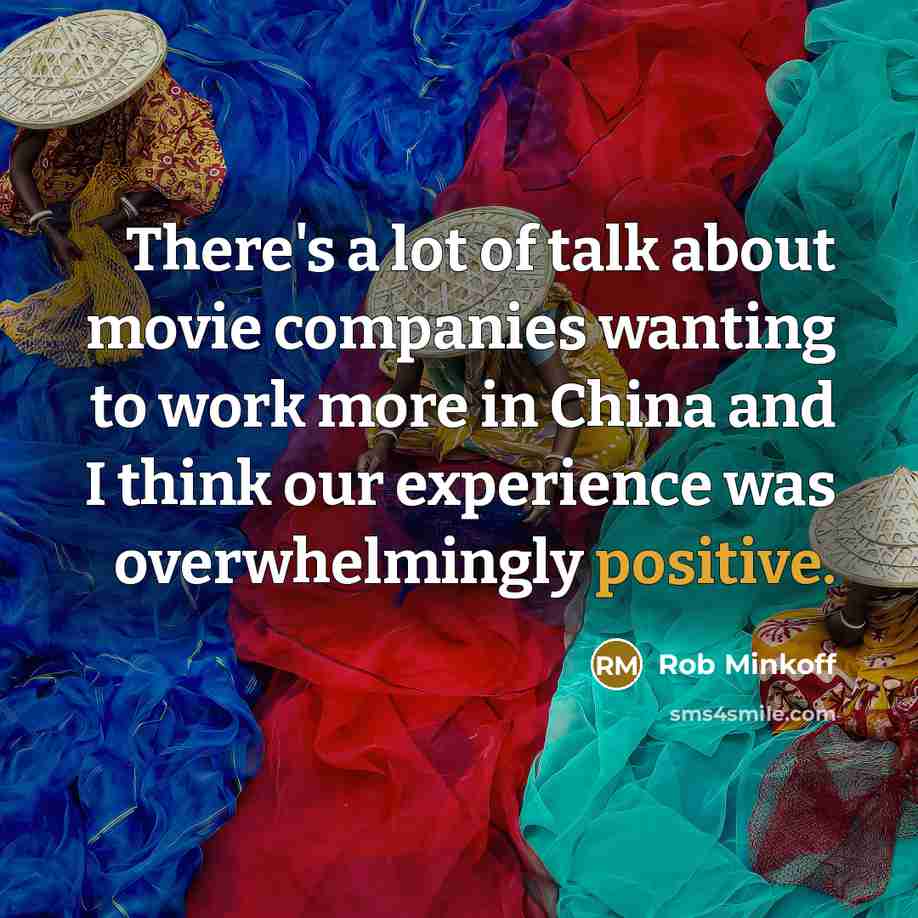 “There's a lot of talk about movie companies wanting to…” quote by Rob Minkoff