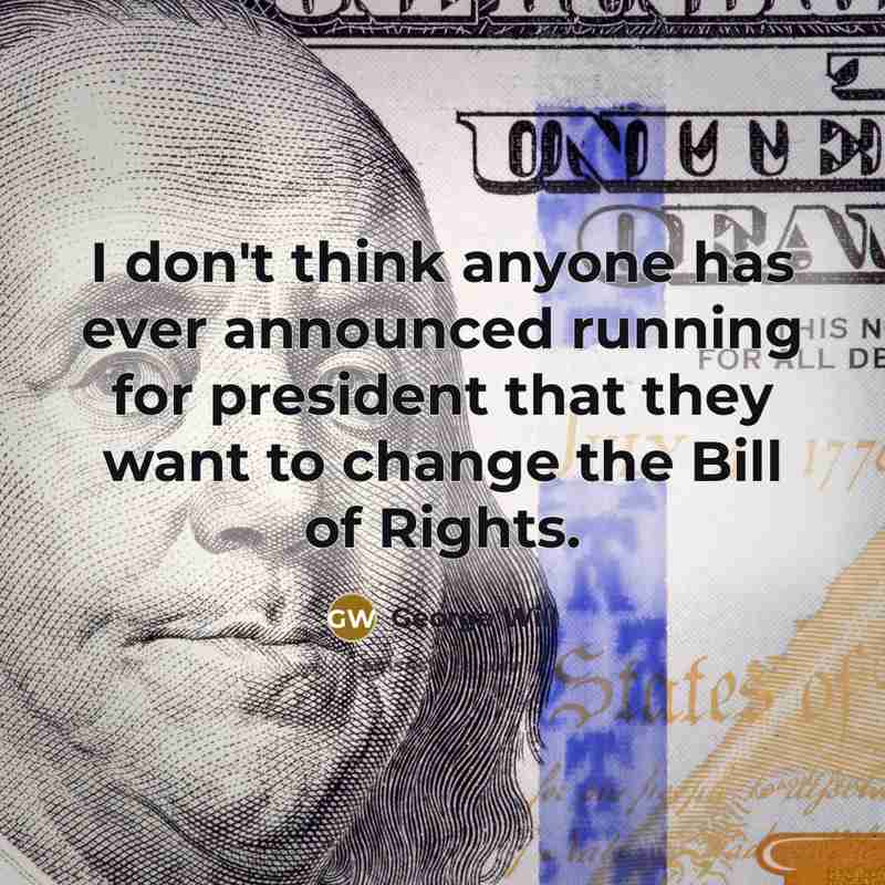 “I don't think anyone has ever announced running for president…” quote by George Will