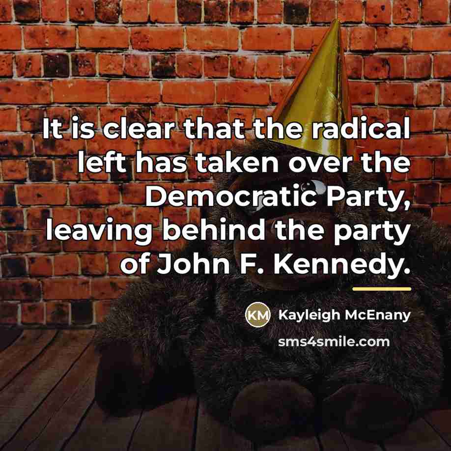 “It is clear that the radical left has taken over…” quote by Kayleigh McEnany