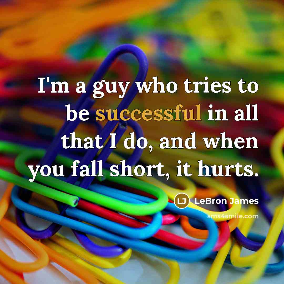 “I'm a guy who tries to be successful in all…” quote by LeBron James